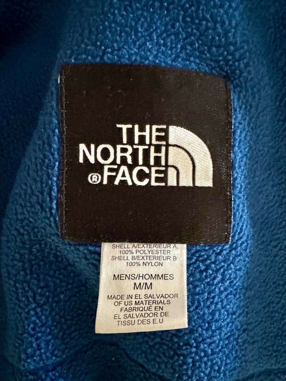 The North Face Classic Denali Fleece Jacket, Full Zip sz. M (Blue / Black) - Picture 12 of 17